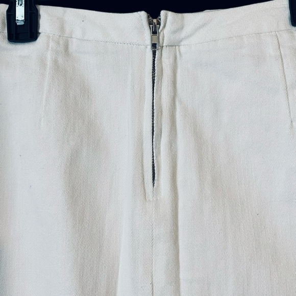 NWT lace up white denim skirt by Hayden  fringe skirt | festival wear Size M - Picture 4 of 9